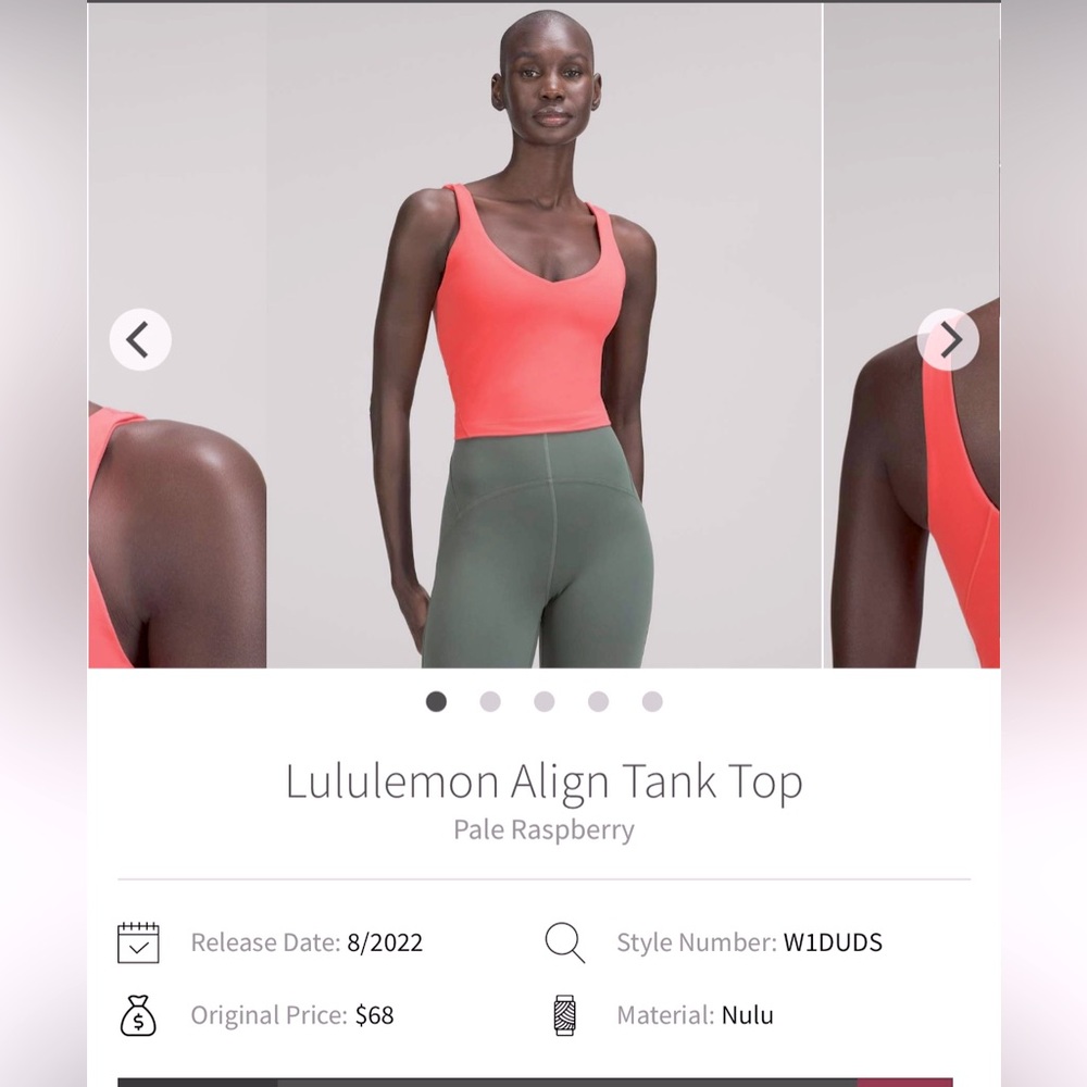 🍋Lululemon Align Tank top size 4 pale raspberry? **READ**🍋